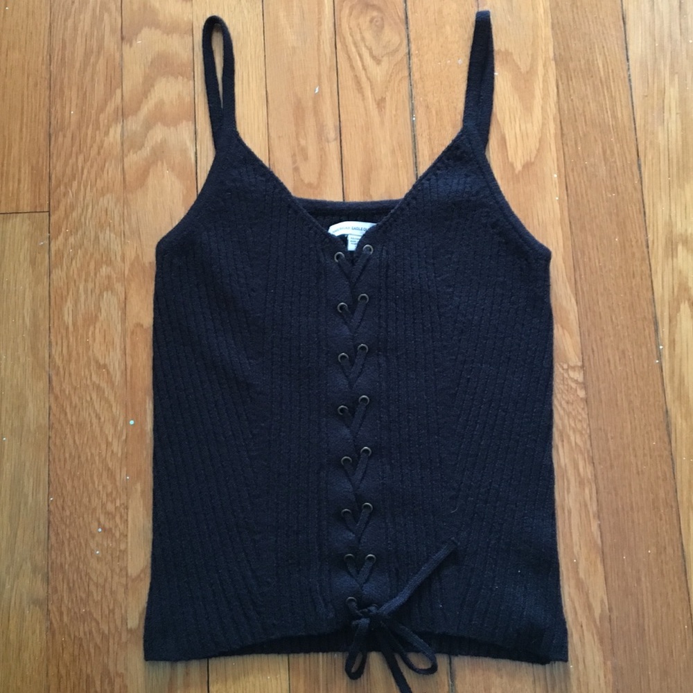 NWOT AE Corset Knit Top